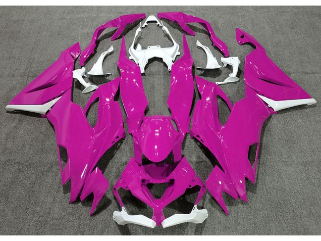 Gloss Pink & White 19-23 ZX6R Fairings