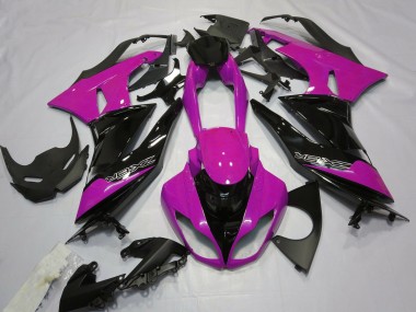 Gloss Pink and Black 09-12 ZX6R Fairings