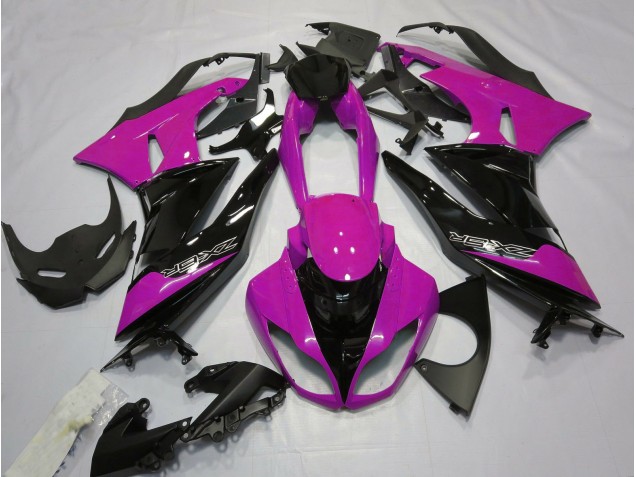 Gloss Pink and Black 09-12 ZX6R Fairings Gloss Pink and Black 09-12 ZX6R Fairings