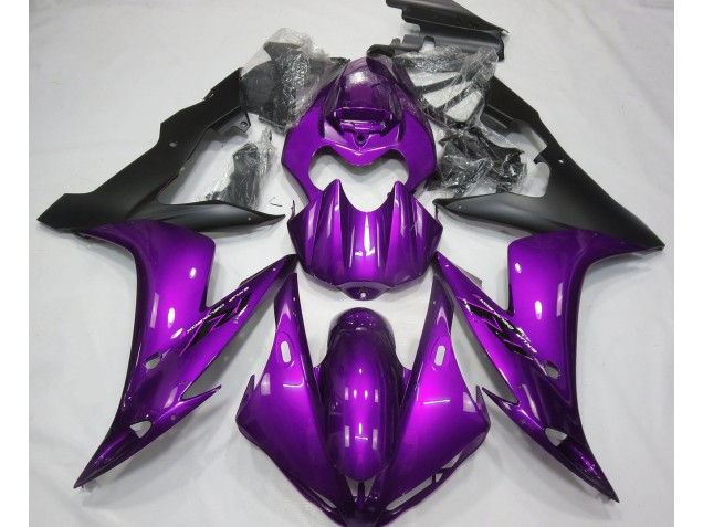 Gloss Purple & Black 04-06 R1 Fairings