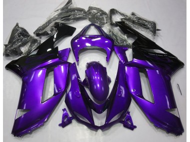 Gloss Purple & Black 07-08 ZX6R Fairings