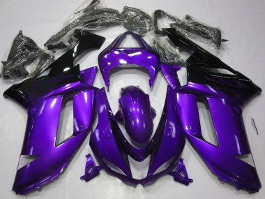 Gloss Purple & Black 07-08 ZX6R Fairings