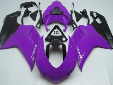 Gloss Purple & Black 07-14 Ducati 848 1098 1198 Fairings