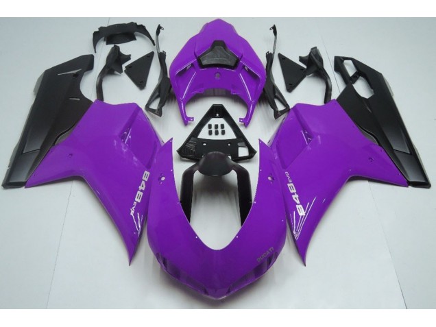 Gloss Purple & Black 07-14 Ducati 848 1098 1198 Fairings