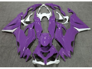 Gloss Purple & White 19-23 ZX6R Fairings