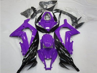 Gloss Purple and Black 11-15 ZX10R Fairings