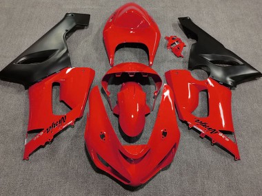 Gloss Red 05-06 ZX6R Fairings