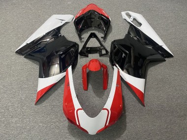 Gloss Red White and Black 07-14 Ducati 848 1098 1198 Fairings