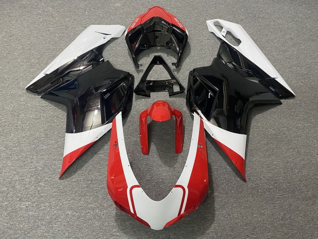 Gloss Red White and Black 07-14 Ducati 848 1098 1198 Fairings Gloss Red White and Black 07-14 Ducati 848 1098 1198 Fairings