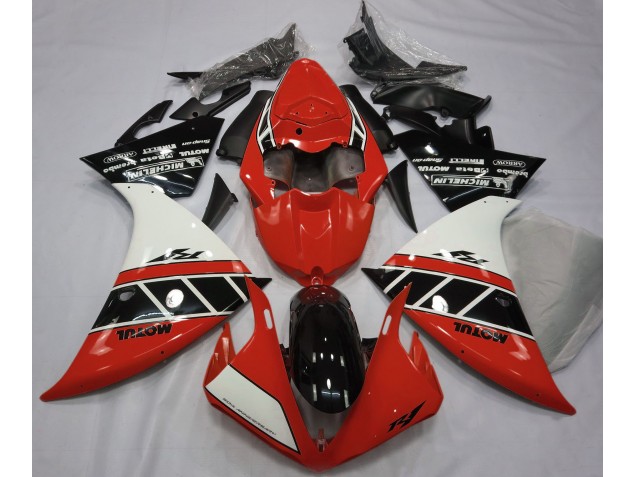 Gloss Red White and Black 12-14 R1 Fairings Gloss Red White and Black 12-14 R1 Fairings