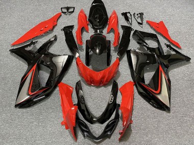 Gloss Red and Black 09-16 GSXR 1000 Fairings