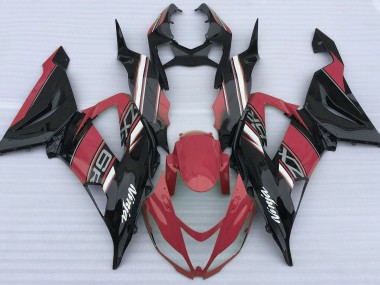 Gloss Red and Black 13-18 ZX6R Fairings