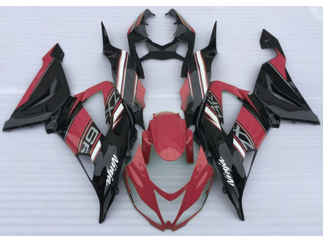 Gloss Red and Black 13-18 ZX6R Fairings