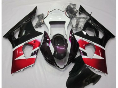 Gloss Red and White 03-04 GSXR 1000 Fairings