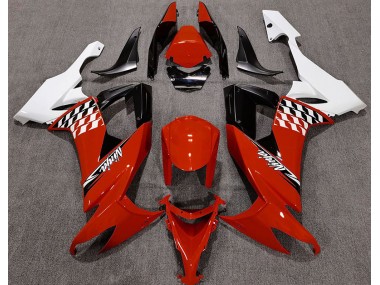 Gloss Red and White 08-10 ZX10R Fairings