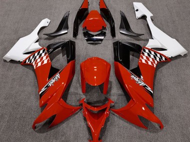 Gloss Red and White 08-10 ZX10R Fairings
