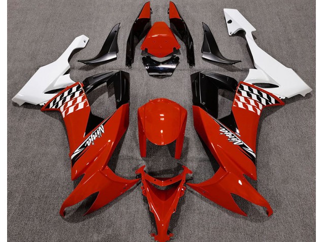 Gloss Red and White 08-10 ZX10R Fairings