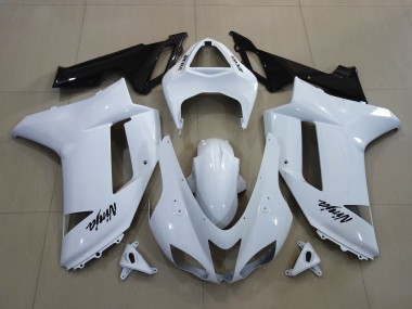 Gloss White 07-08 ZX6R Fairings