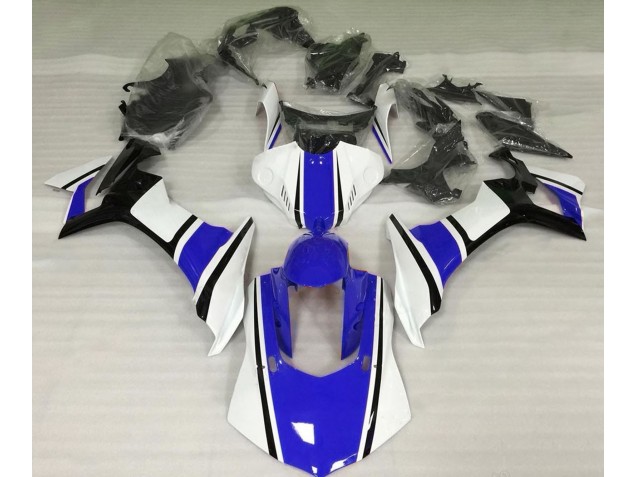 Gloss White Blue and Black 15-19 R1 Fairings Gloss White Blue and Black 15-19 R1 Fairings