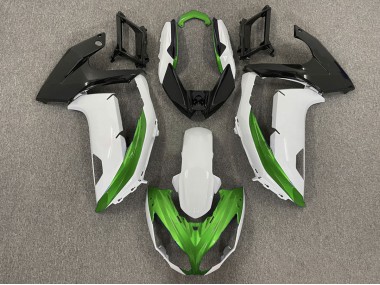 Gloss White & Green 12-16 Ninja 650R Fairings