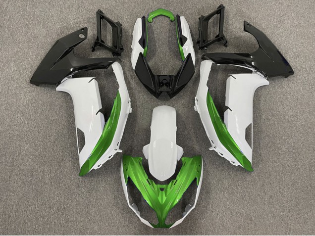 Gloss White & Green 12-16 Ninja 650R Fairings Gloss White & Green 12-16 Ninja 650R Fairings