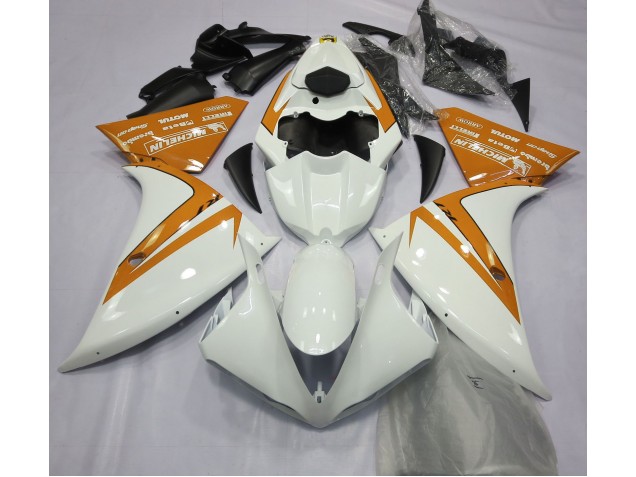 Gloss White and Orange 12-14 R1 Fairings Gloss White and Orange 12-14 R1 Fairings