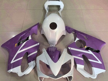 Gloss White and Purple 01-03 CBR600 F4i Fairings