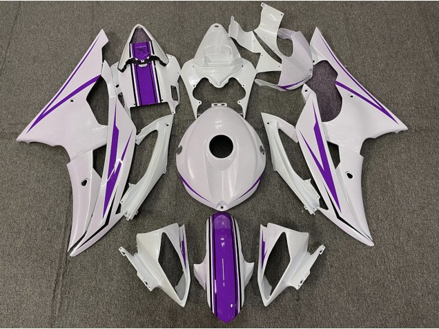 Gloss White and Purple 08-16 R6 Fairings Gloss White and Purple 08-16 R6 Fairings
