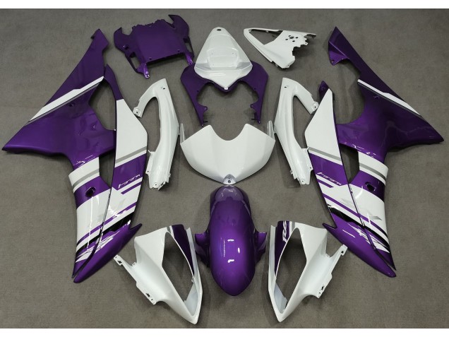 Gloss White and Purple OEM Style 08-16 R6 Fairings Gloss White and Purple OEM Style 08-16 R6 Fairings