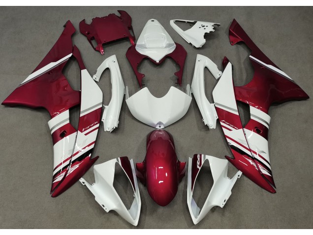 Gloss White and Red OEM Style 08-16 R6 Fairings Gloss White and Red OEM Style 08-16 R6 Fairings
