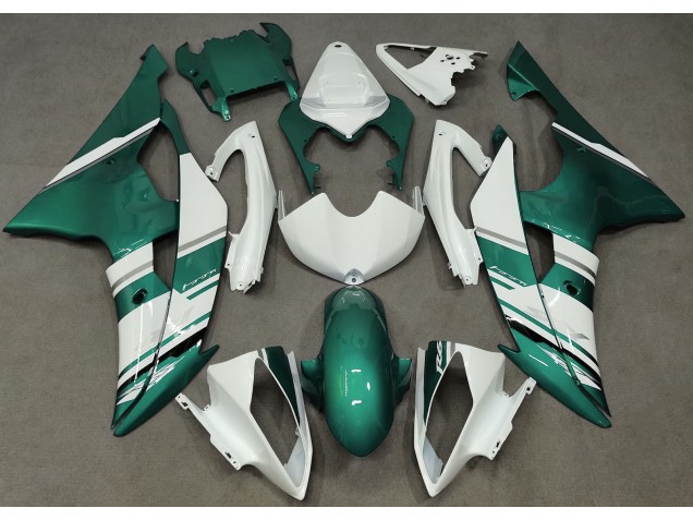 Gloss White and Seafoam Green OEM Style 08-16 R6 Fairings Gloss White and Seafoam Green OEM Style 08-16 R6 Fairings