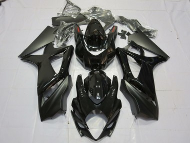Gloss and Matte Black 07-08 GSXR 1000 Fairings