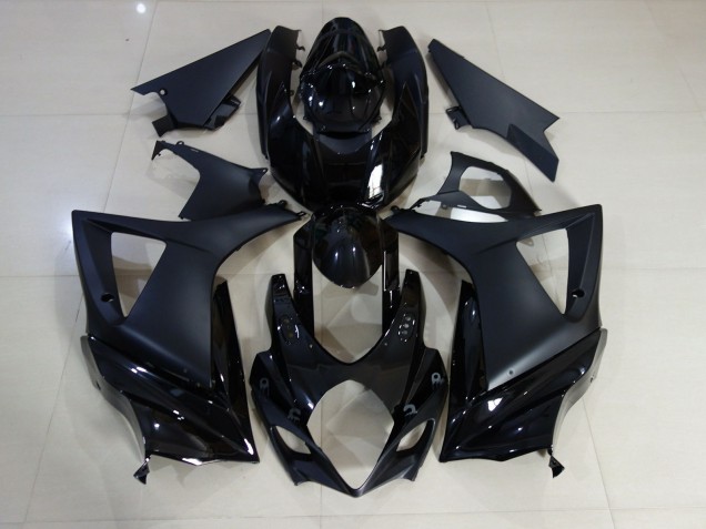 Gloss and Matte Black Plain 07-08 GSXR 1000 Fairings Gloss and Matte Black Plain 07-08 GSXR 1000 Fairings