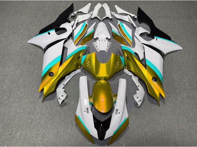Gold and Light Blue Gloss 17-21 R6 Fairings Gold and Light Blue Gloss 17-21 R6 Fairings