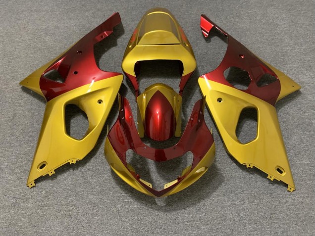 Gold and Red 00-02 GSXR 1000 Fairings Gold and Red 00-02 GSXR 1000 Fairings