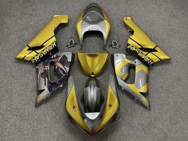 Gold and Silver 05-06 ZX6R Fairings
