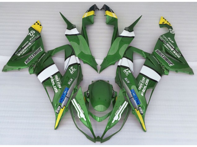 Green Logo Style 13-18 ZX6R Fairings Green Logo Style 13-18 ZX6R Fairings