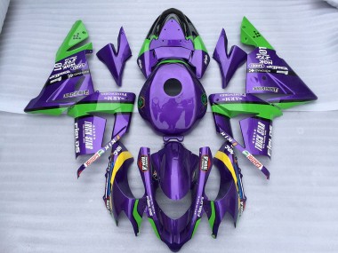 Green Purple Trick Star 04-05 ZX10R Fairings