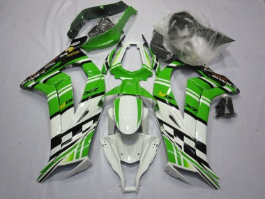 Green White Black 11-15 ZX10R Fairings