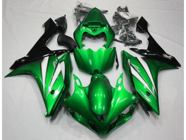 Green White and Black 07-08 R1 Fairings Green White and Black 07-08 R1 Fairings