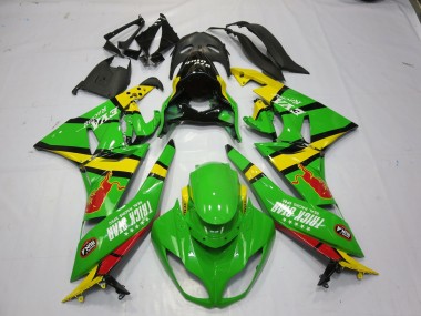 Green Yellow 09-12 ZX6R Fairings