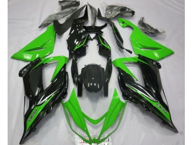 Green and Black 13-18 ZX6R Fairings