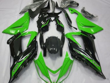 Green and Black 13-18 ZX6R Fairings