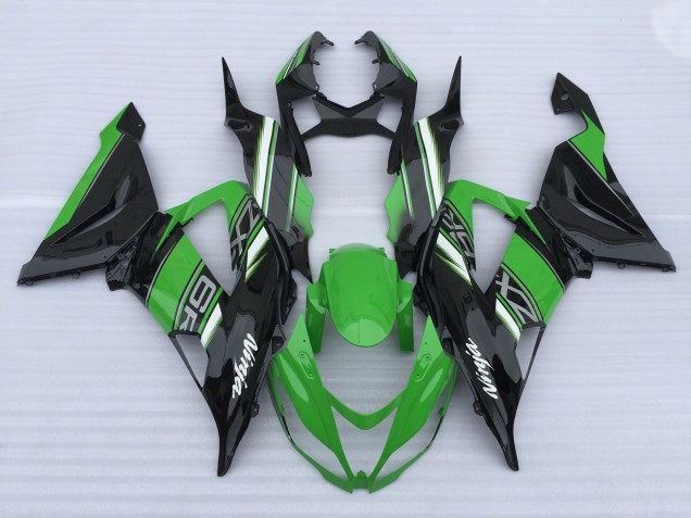 Green and Black High Gloss 13-18 ZX6R Fairings Green and Black High Gloss 13-18 ZX6R Fairings