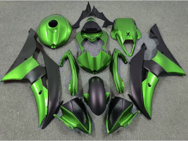 Green and Matte Black 08-16 R6 Fairings Green and Matte Black 08-16 R6 Fairings
