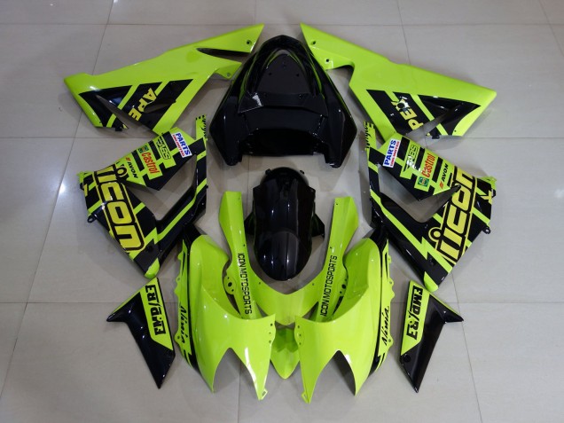 High Viz Yellow and Black 04-05 ZX10R Fairings High Viz Yellow and Black 04-05 ZX10R Fairings