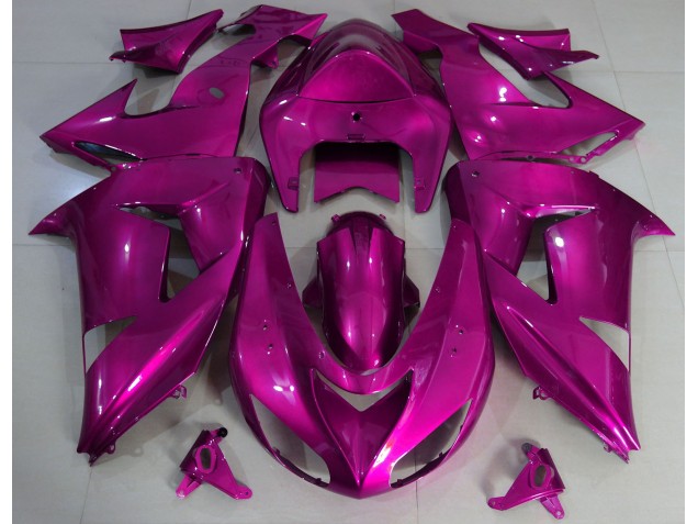 Hot Pink Plain 06-07 ZX10R Fairings Hot Pink Plain 06-07 ZX10R Fairings
