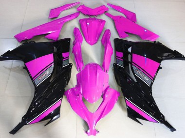 Hot Pink and Black 13-18 Ninja 300 Fairings