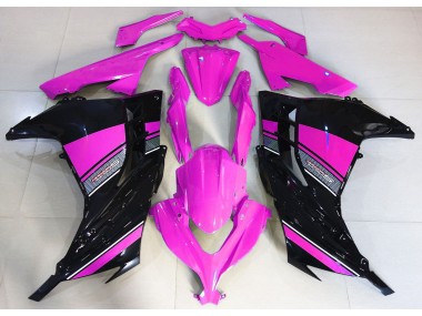 Hot Pink and Black 13-18 Ninja 300 Fairings