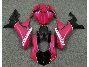 Hot Pink and Black 15-19 R1 Fairings